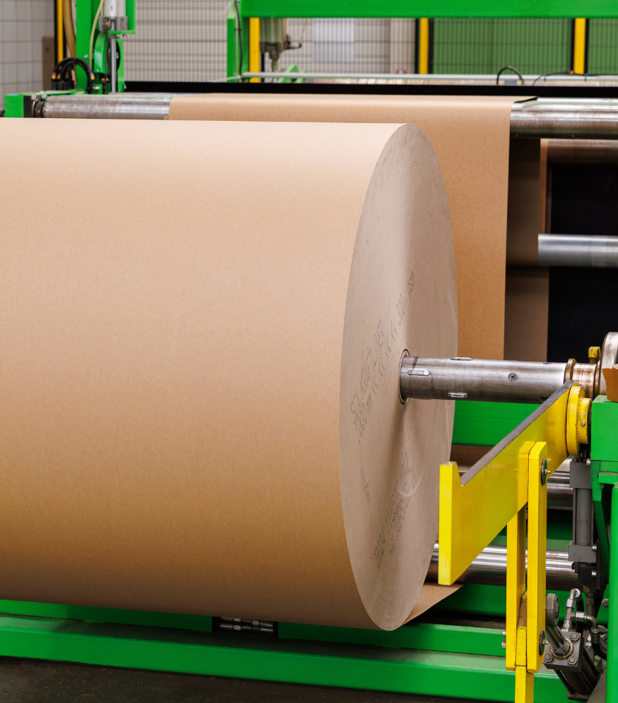 materiaal voor industriële verpakkingen op machine